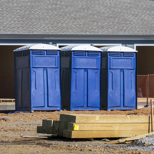 are there any restrictions on what items can be disposed of in the portable restrooms in Ridgeway